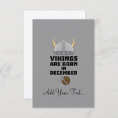 Vikings are born in December Zzun4 (Front/Back)