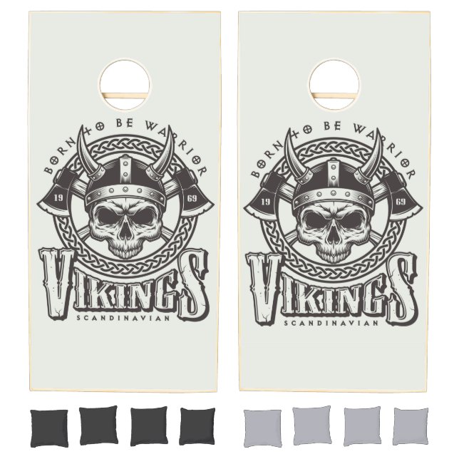 Vikings Born to be a Warrior Cornhole Set (Set)