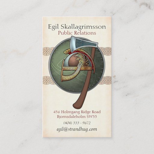 Customizable Viking's Business Cards