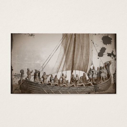Vikings in a Longboat (Front)