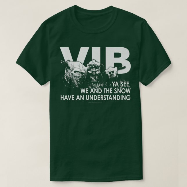 Vikings In Black  We and the Snow  T-Shirt (Design Front)