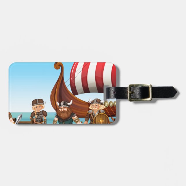 Vikings Luggage Tag (Front Horizontal)