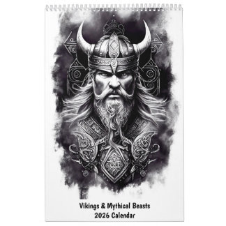 Vikings & Mythical Beasts 2026 Calendar