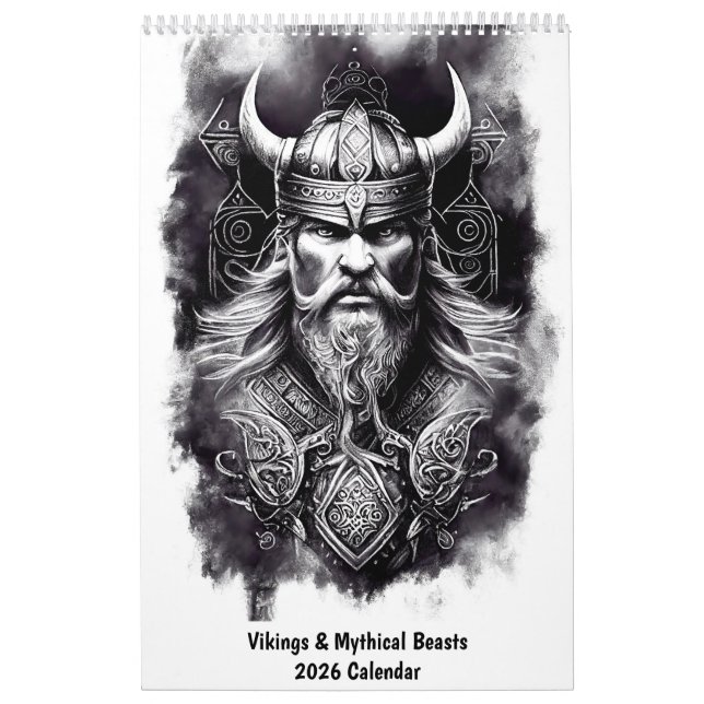 Vikings & Mythical Beasts 2026 Calendar (Cover)