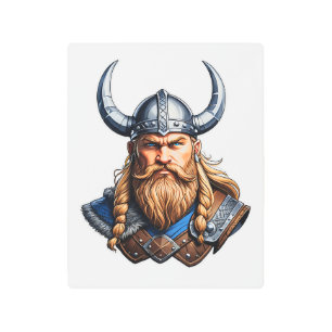 Vikings Nordic Man Metal Print