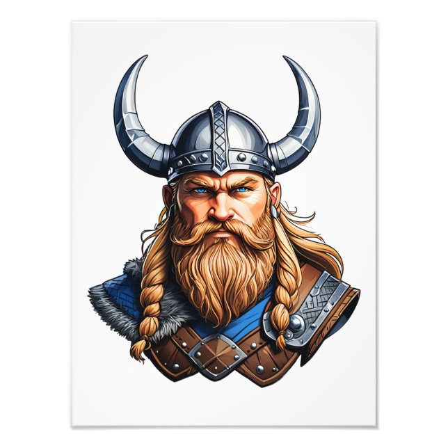 Vikings Nordic Man Photo Print (Front)