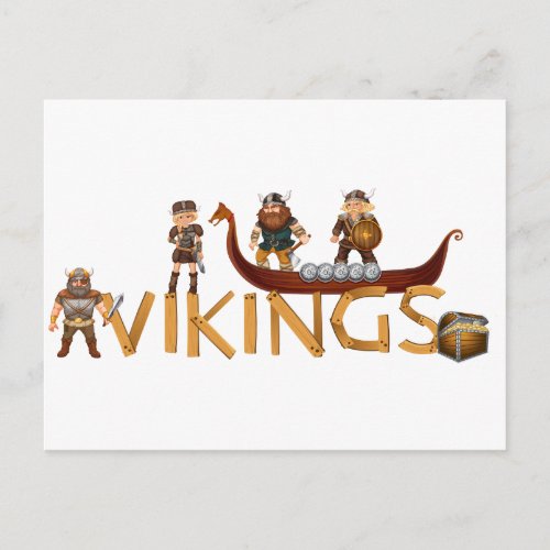 Vikings Postcard