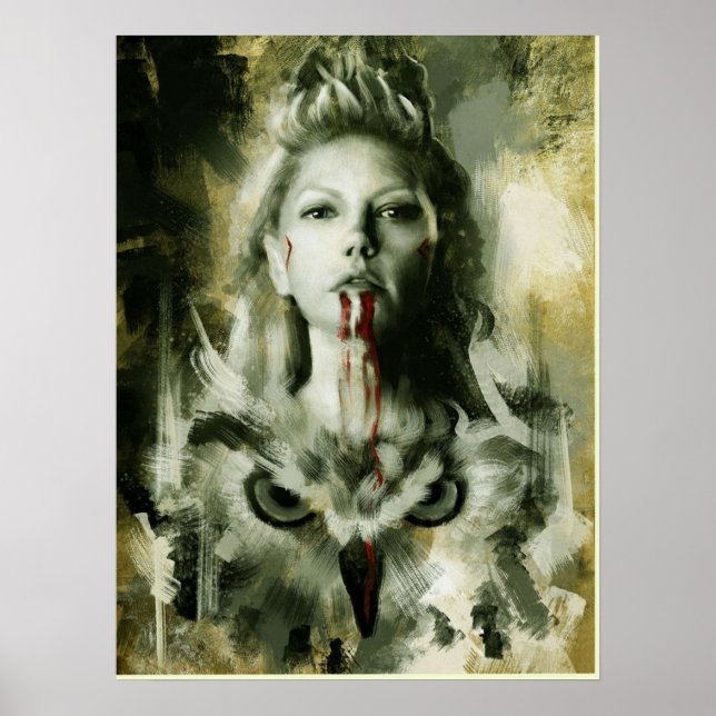 vikings queen lagertha poster (Front)