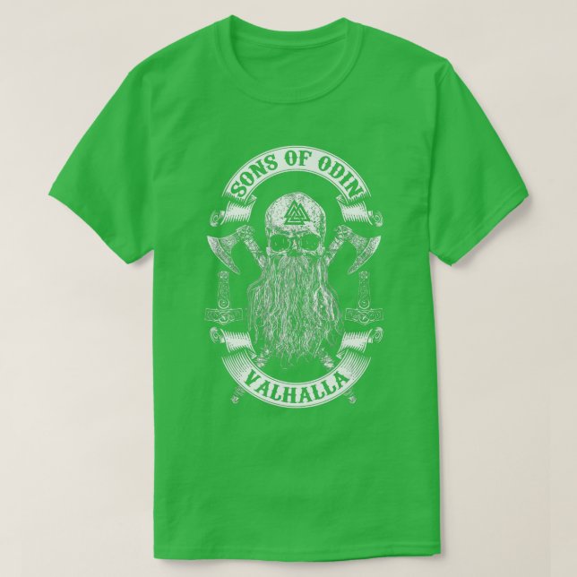 VIKINGS RISE-SONS OF ODIN- Vikings Nordish Odin ho T-Shirt (Design Front)
