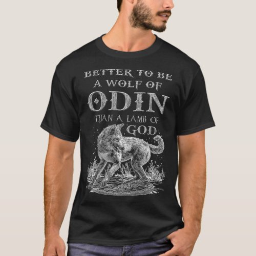 VIKINGS RISE  WOLF OF ODIN  NORSE MYTHOLOGY  T_Shirt