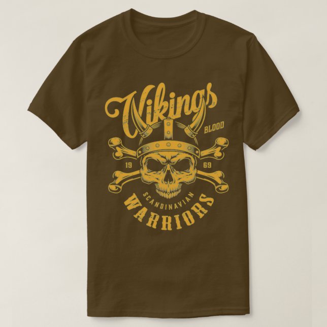 vikings scandianavian warriors T-Shirt (Design Front)