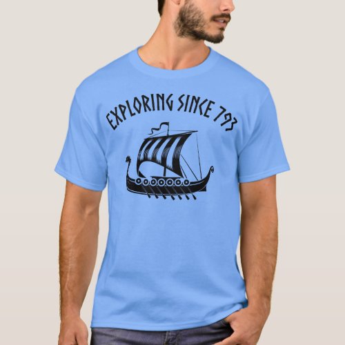 Vikings Scandinavia Dragon Boat Humor T_Shirt