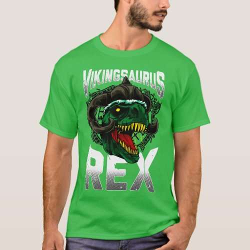 Vikingsaurus Rex Viking Nordic Mythology Odin T Re T_Shirt