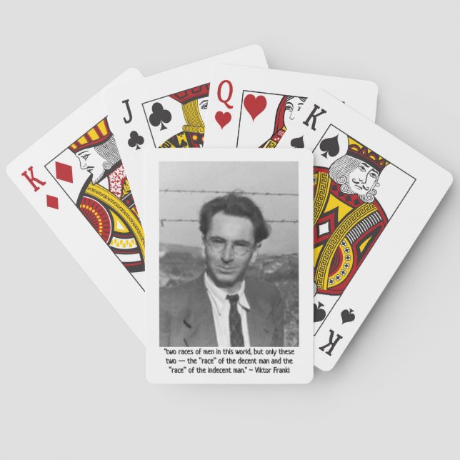 Viktor Frankl Inspired by RoseWrites  Poker Cards (Back)