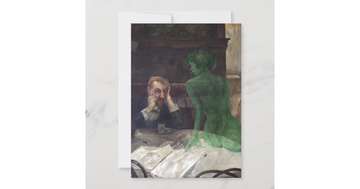 Viktor Oliva The Absinthe Drinker Canvas Print | Zazzle