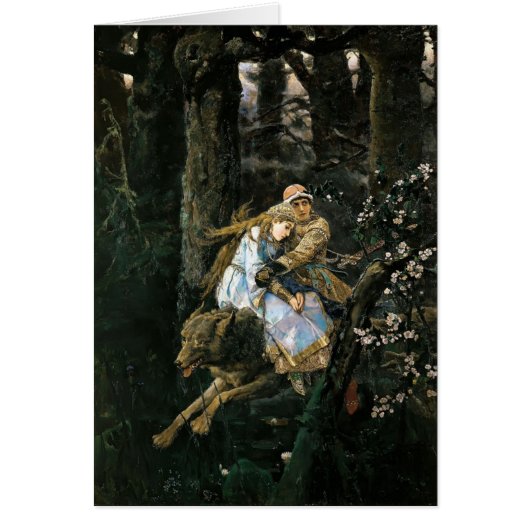 Viktor Vasnetsov- Ivan Tsarevich Riding Grey Wolf Cards (Front)
