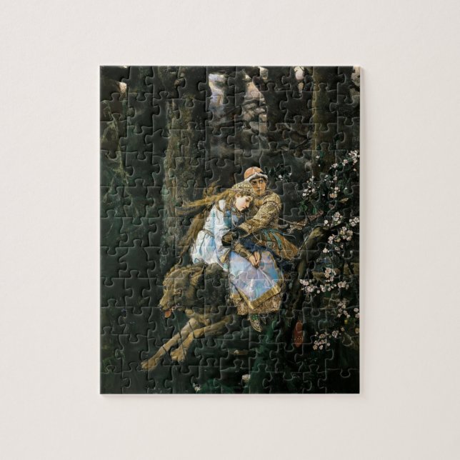 Viktor Vasnetsov- Ivan Tsarevich Riding Grey Wolf Jigsaw Puzzle (Vertical)