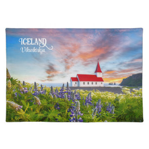 Vikurkirkja, Iceland Cloth Placemat