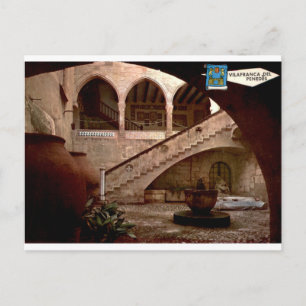 Vilafranca del Penedes Vintage Gothic Courtyard Postcard
