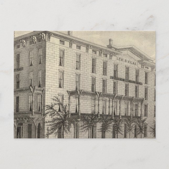 Vilas House, Madison, Wis Postcard (Front)