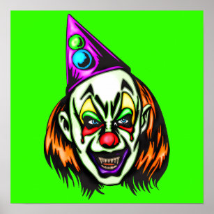 Scary Clown Posters & Photo Prints 