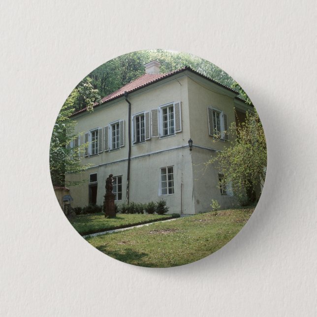 Villa Bertramka-Mozart-Prague Button (Front)
