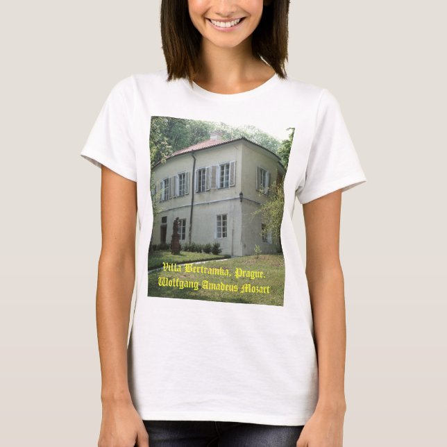Villa Bertramka-Mozart-Prague T-Shirt (Front)
