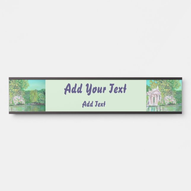 Villa Borghese - Hanging Name Plate (Front)