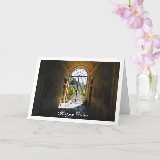 Villa Borghese Portrait, Rome, Italy Card (Orchid)