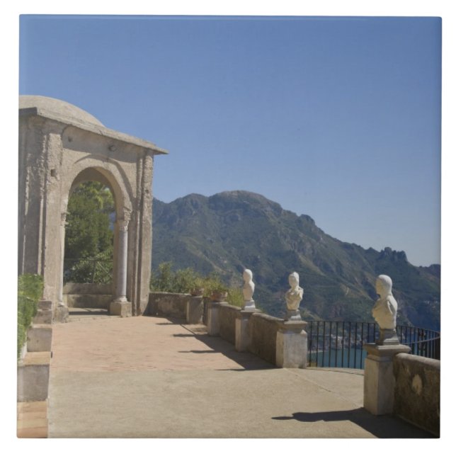 Villa Cimbrone, Ravello, Campania, Italy Tile (Front)