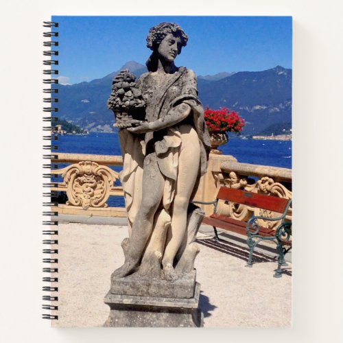Villa del Balbianello _ Lake Como _ Italy _ statue Notebook