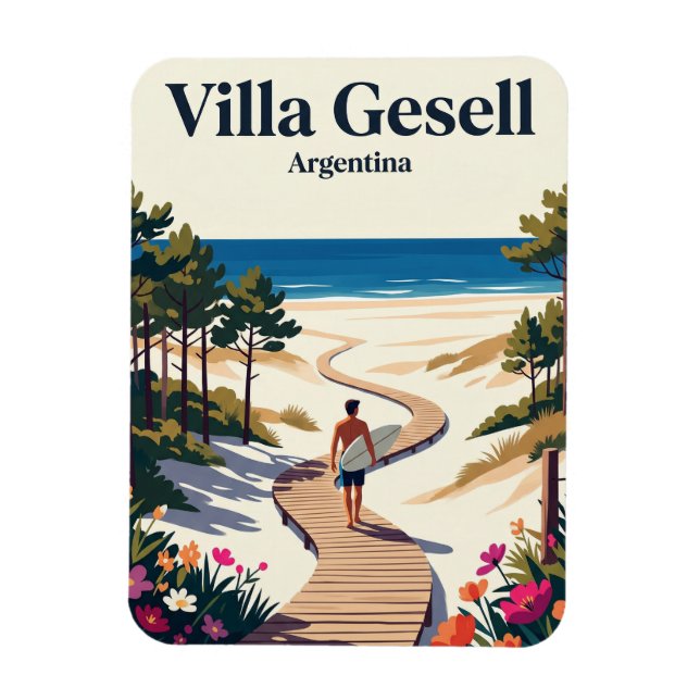 Villa Gesell Argentina Magnet (Vertical)