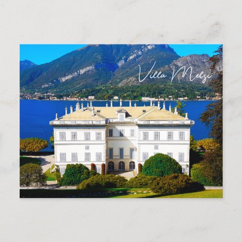 Villa Melzi Bellagio Lake Como Italy Postcard