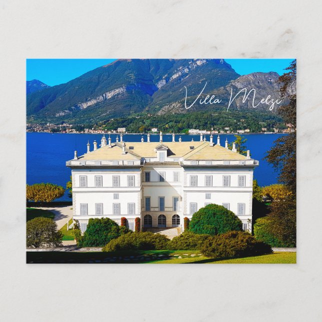 Villa Melzi Bellagio Lake Como Italy Postcard (Front)