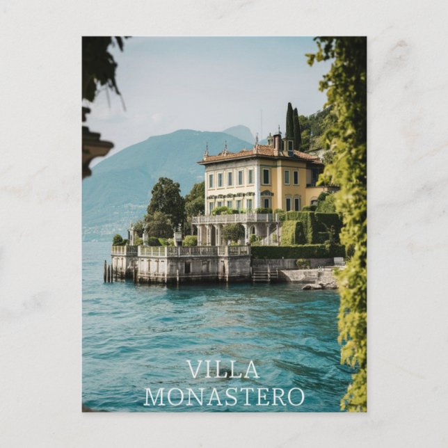 Villa Monastero Varenna lake como Postcard (Front)