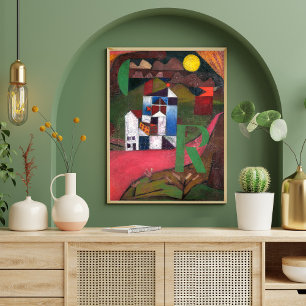 Villa R by Paul Klee, Abstract Art Poster