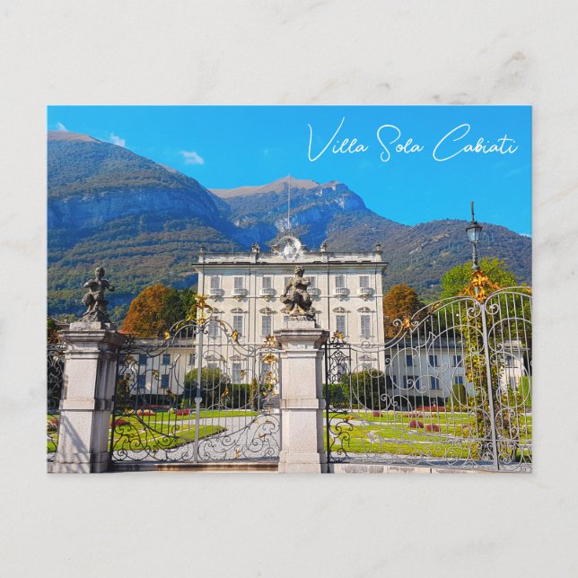 Villa Sola Cabiati Tremezzo Lake Como Italy Postcard (Front)