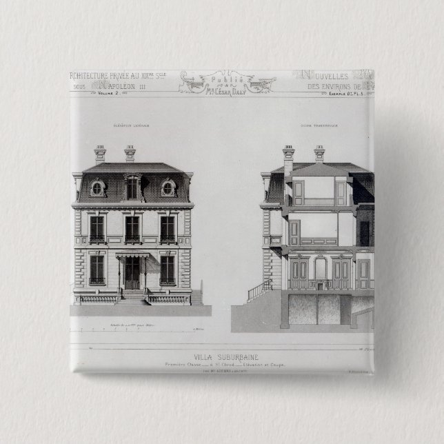 Villa Suburbaine, Premier Chasse at St. Cloud Button (Front)