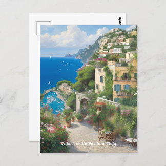 Villa Treville Positano Italy Postcard