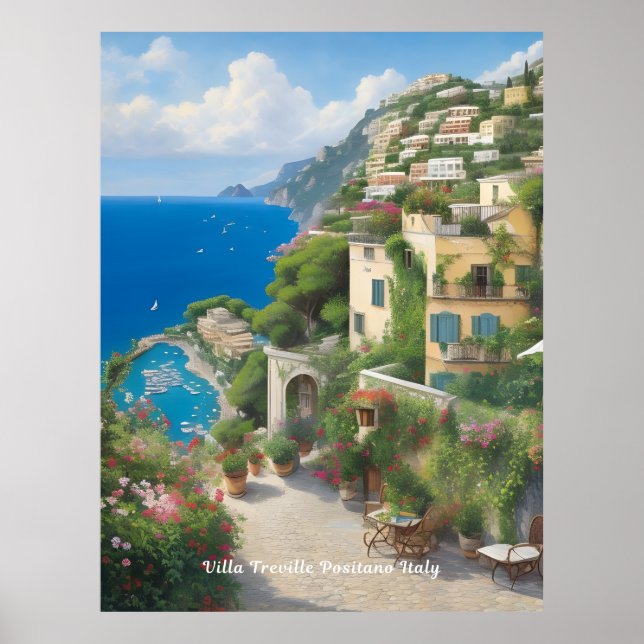 Villa Treville Positano Italy  Poster (Front)