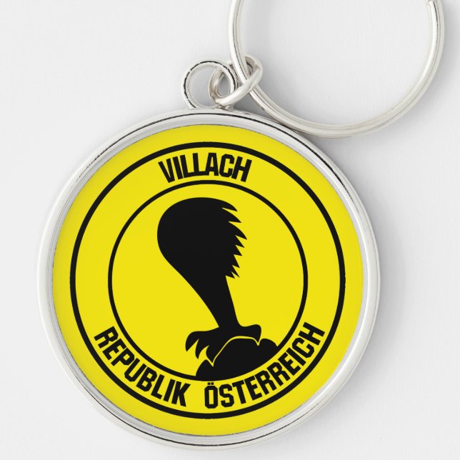Villach Round Emblem Keychain (Front)