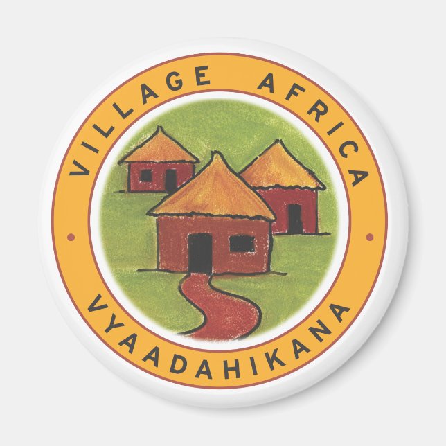 Village Africa Fridge Magnet! Magnet (Front)