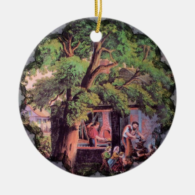 Village Blacksmith Ornament (Front)