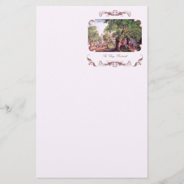 Village Blacksmith Stationery (Front)