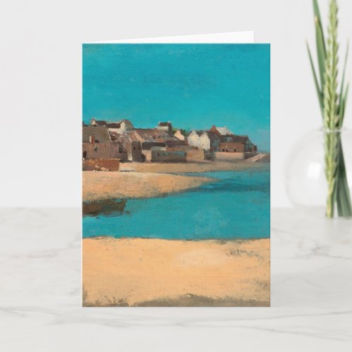 Village by the Sea in Brittany by Odilon Redon Card