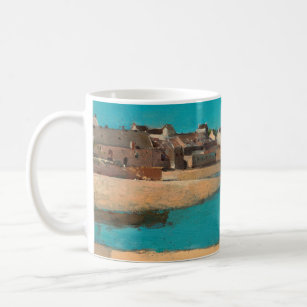 Village by the Sea in Brittany by Odilon Redon Coffee Mug