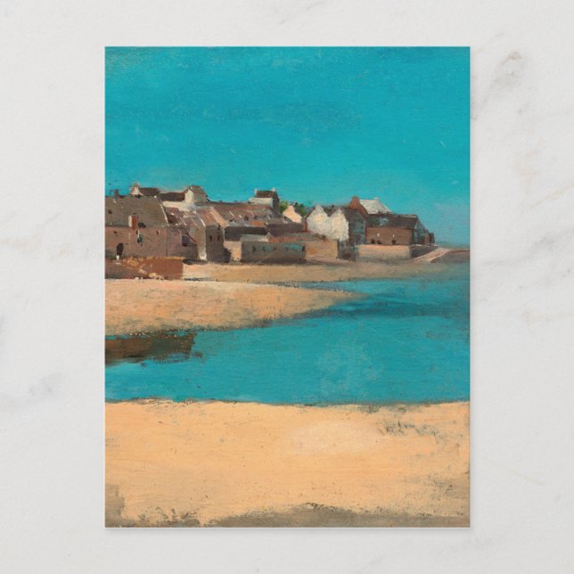 Village by the Sea in Brittany by Odilon Redon Postcard (Front)