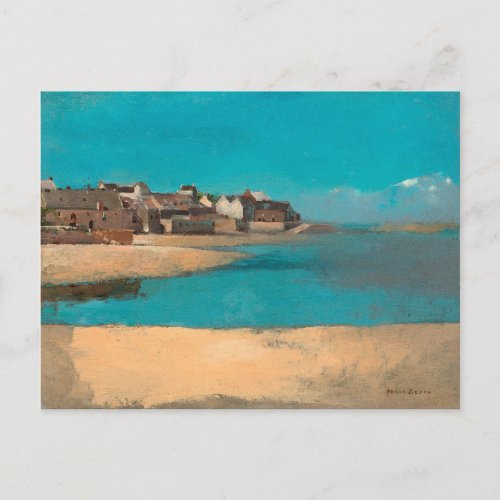 Village by the Sea in Brittany by Odilon Redon Postcard