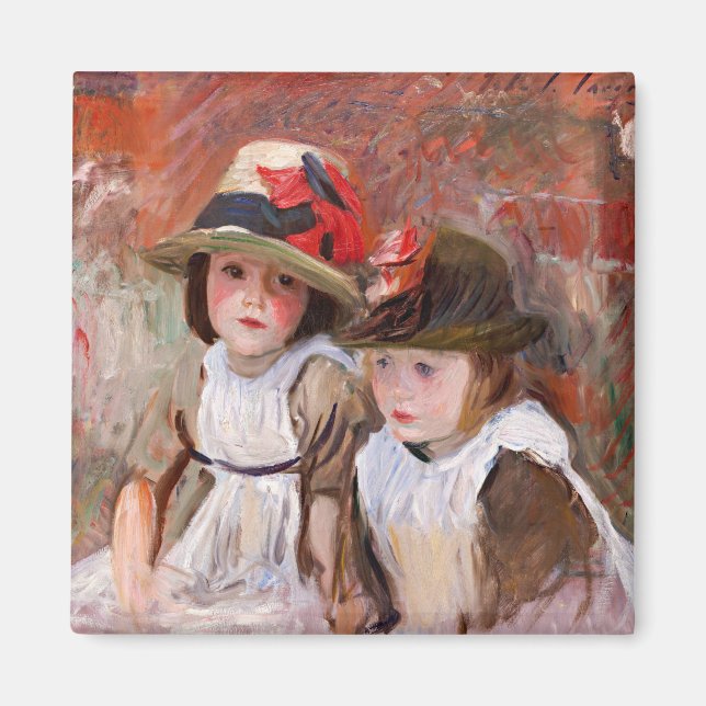 Village Children, famous artwork, Magnet (Front)