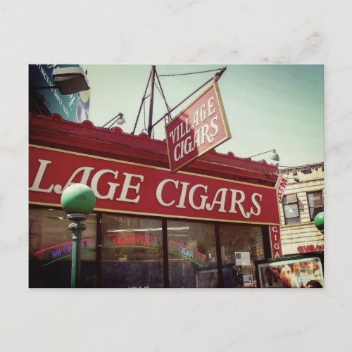 Village Cigars Store Postcard